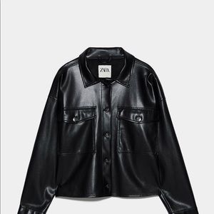 ZARA soft leather jacket